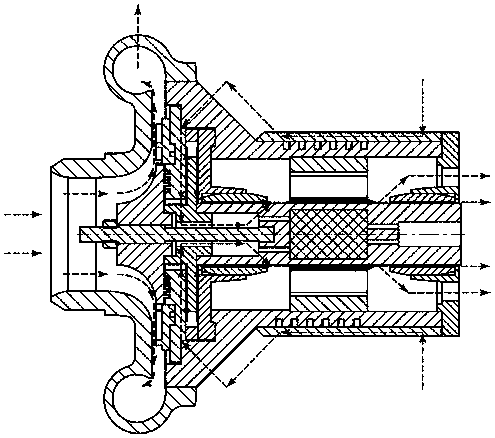 Self-cooling system of air compressor rotor borne by air foil bearing