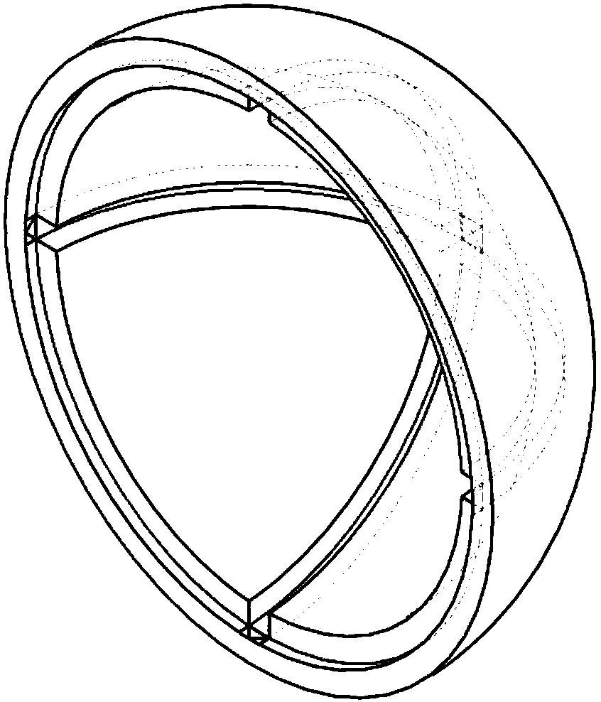 Internal drive type spherical tire and driving method thereof