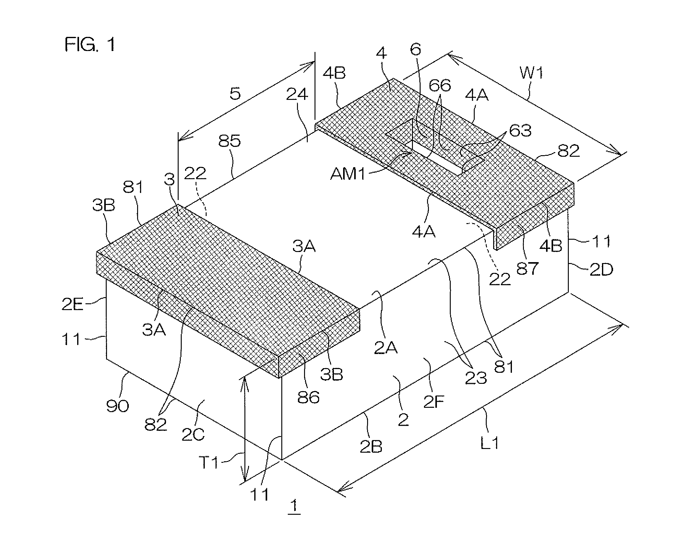 Chip parts and method for manufacturing the same, circuit assembly having the chip parts and electronic device