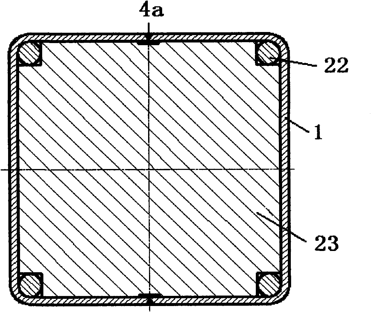 Welding mould and method for processing high-accuracy square zirconium alloy element box