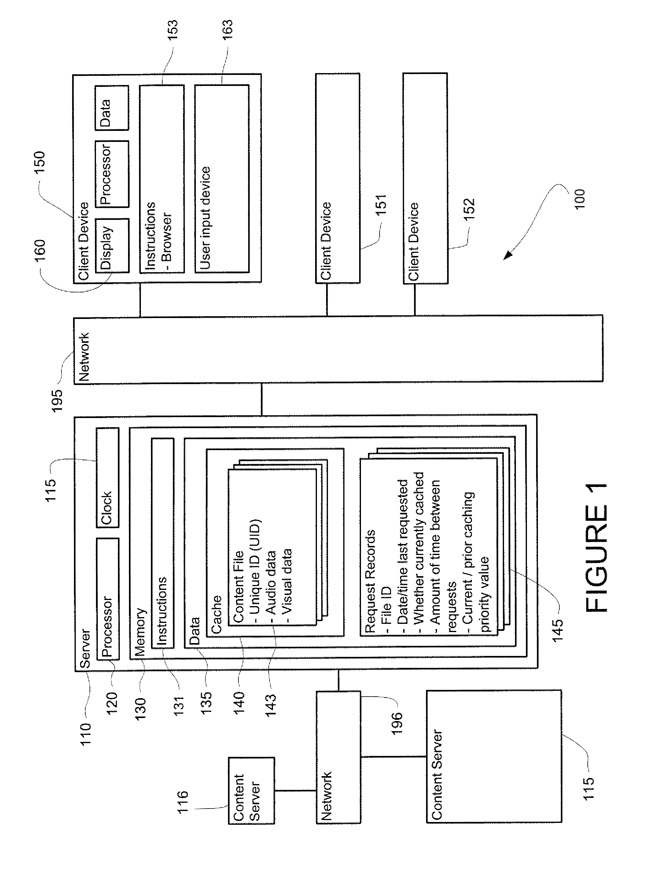 System and method of caching information