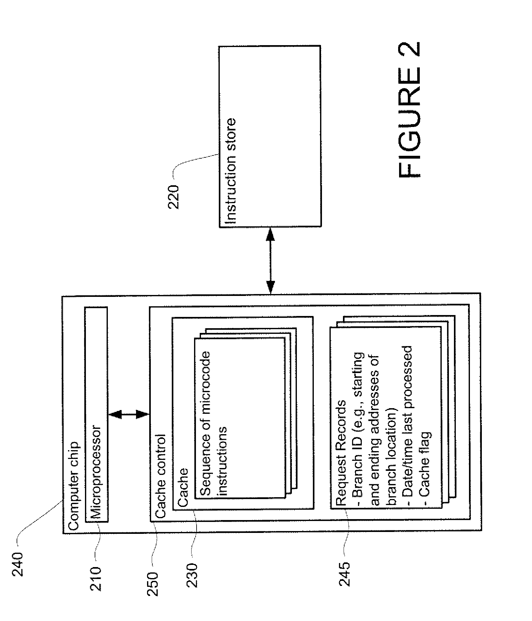 System and method of caching information