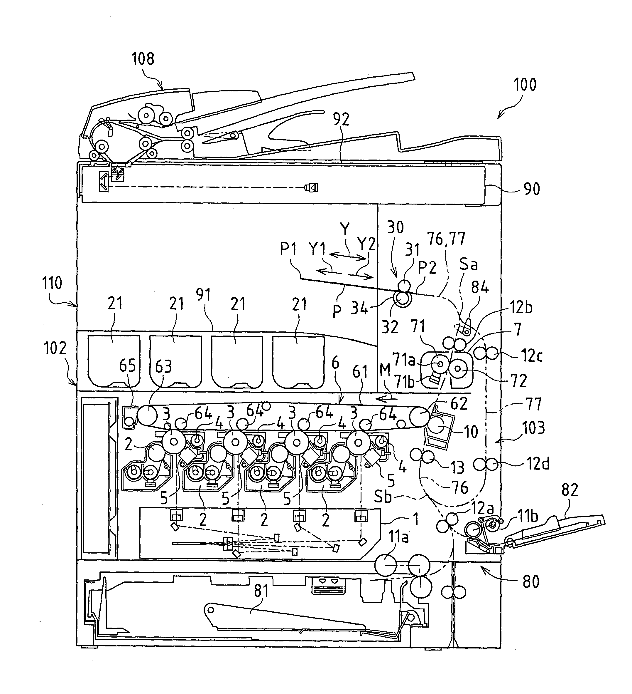 Sheet conveying device and image forming apparatus with the same