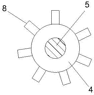 Coating material stirring and filtering device