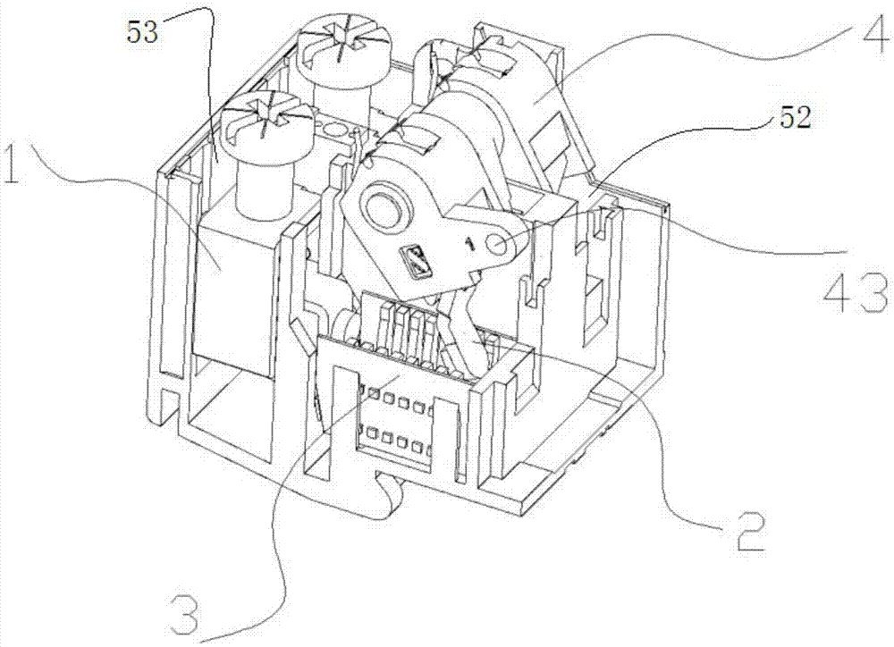 Contact system of residual current action circuit breaker