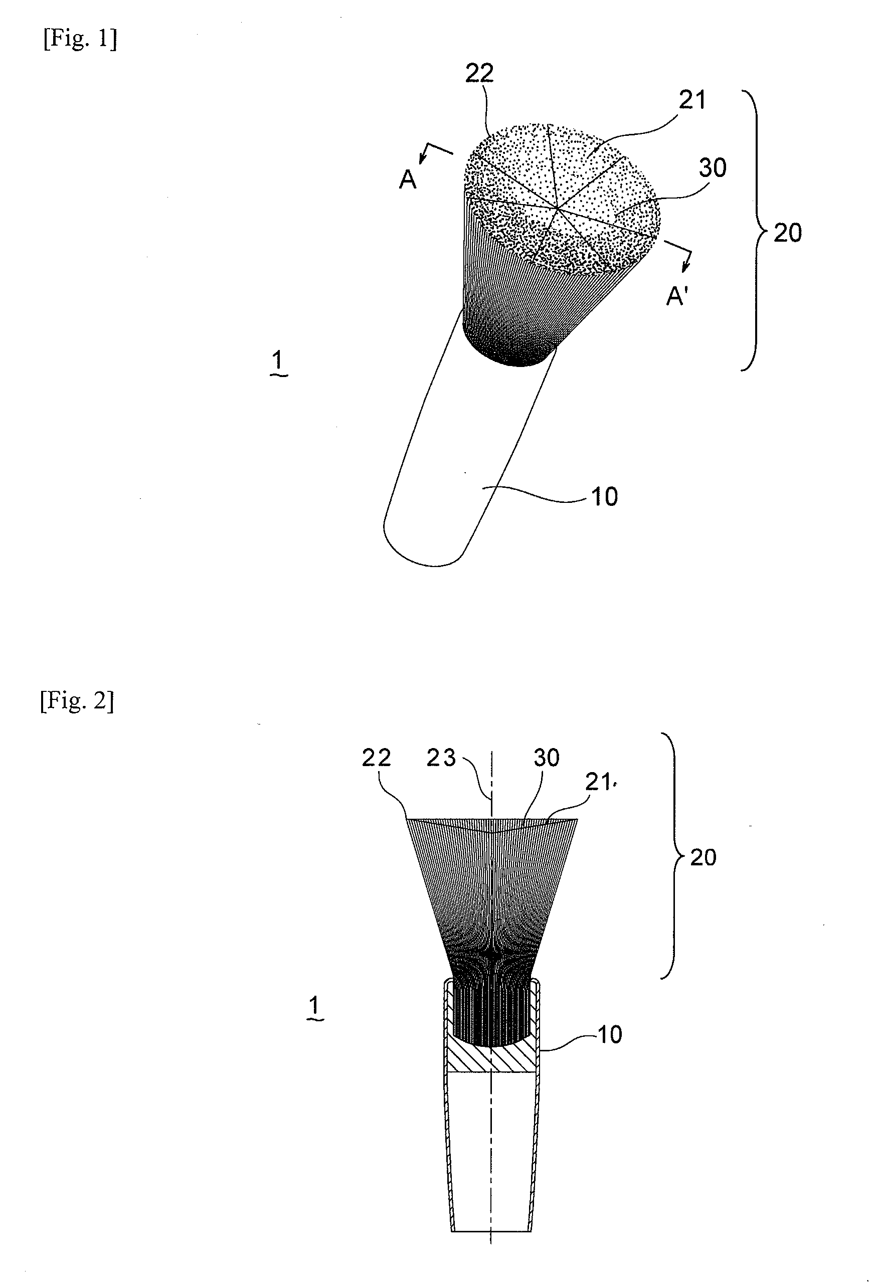 Cosmetic applicator and process for producing the same