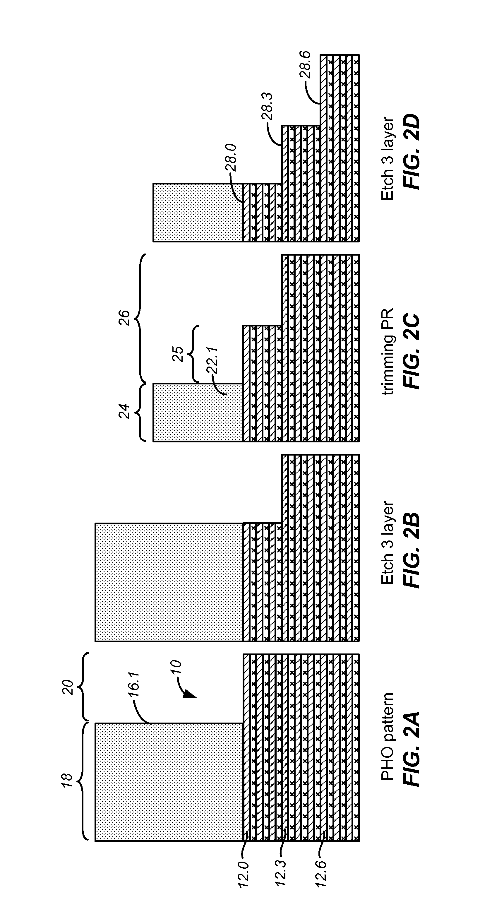 Method for forming interlayer connectors to a stack of conductive layers