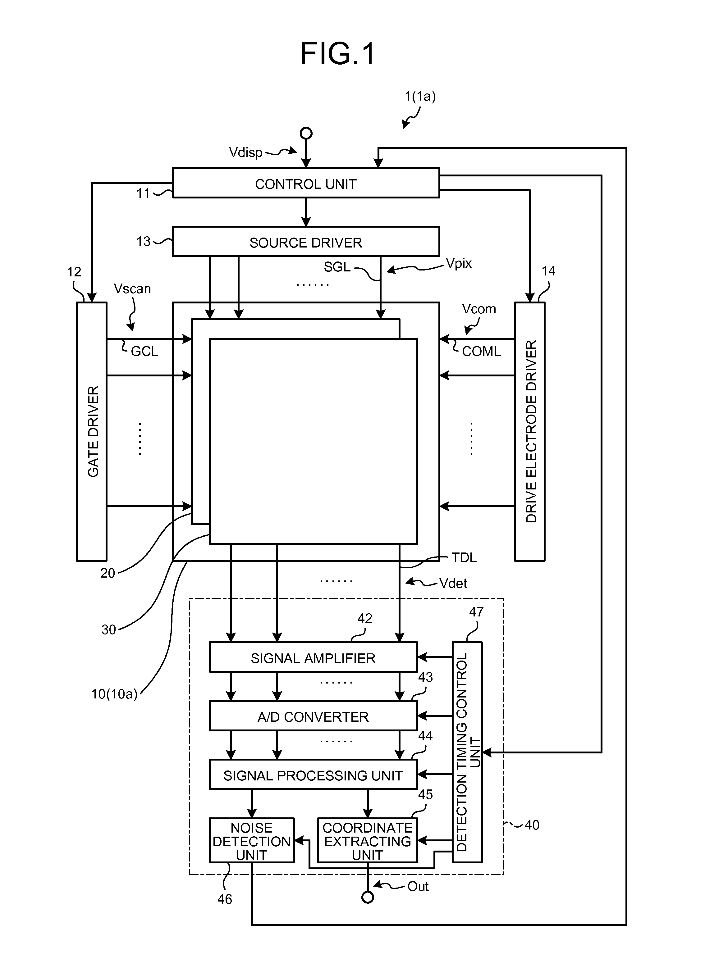 Touch detection device, display device with touch detection function, and electronic apparatus