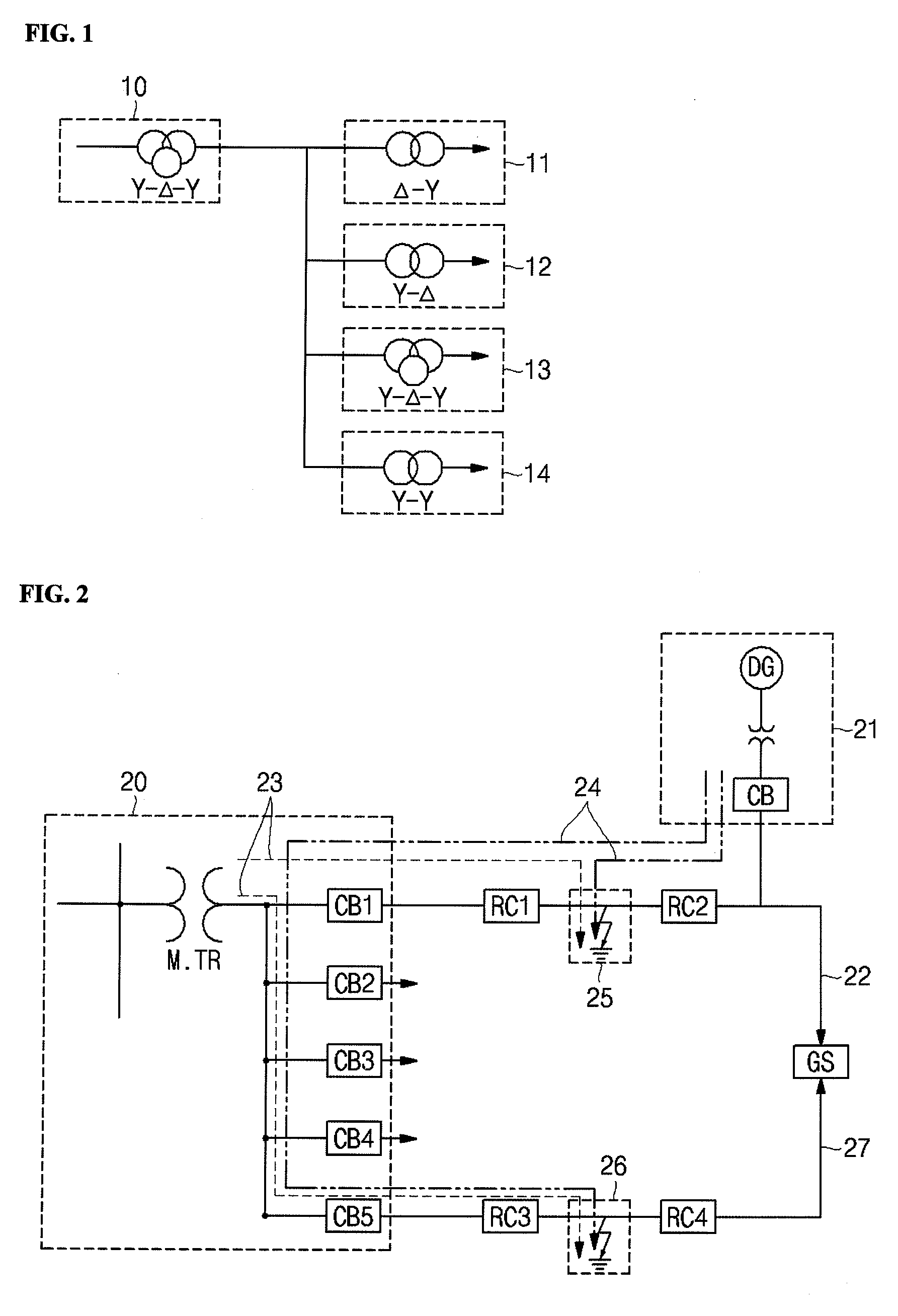 Control method for preventing malfunction of over current ground relay due to reverse power