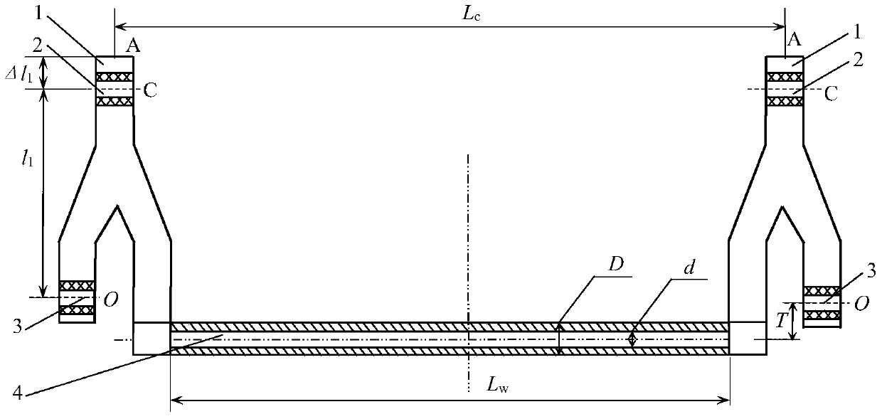 Design method of the outer circle radius of the rubber sleeve of the externally offset non-coaxial cab stabilizer bar