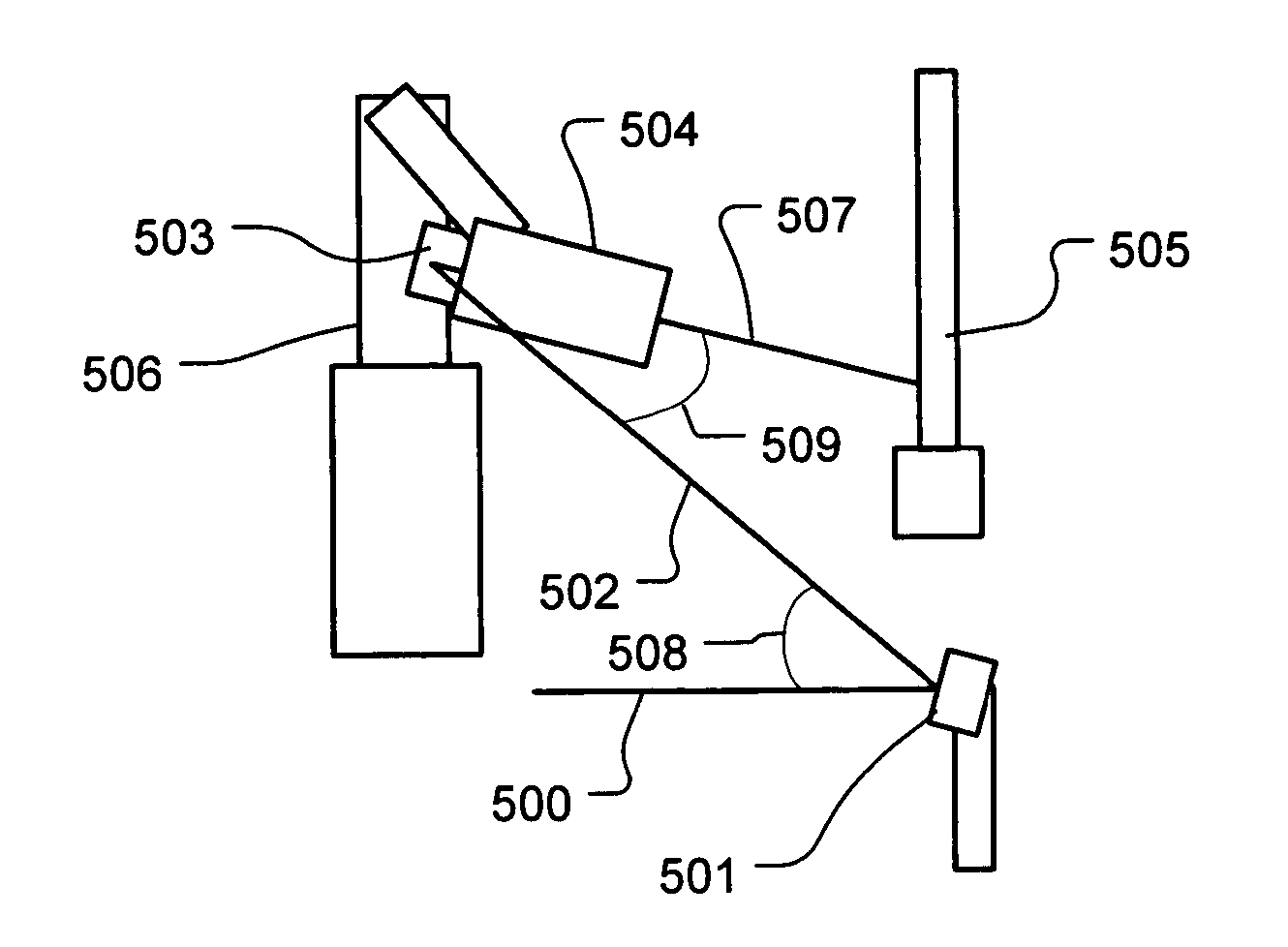 Active beam delivery system with image relay