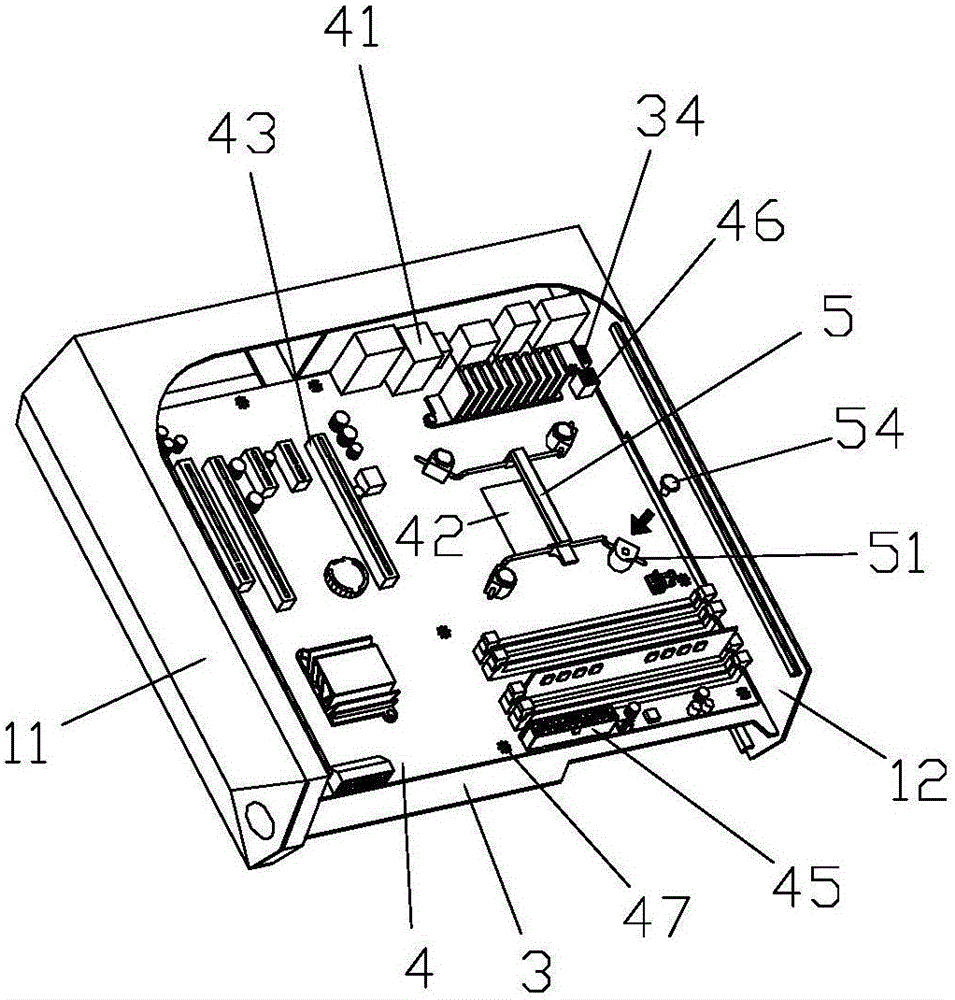 Radiating structure and mounting structure for independent graphics card of computer