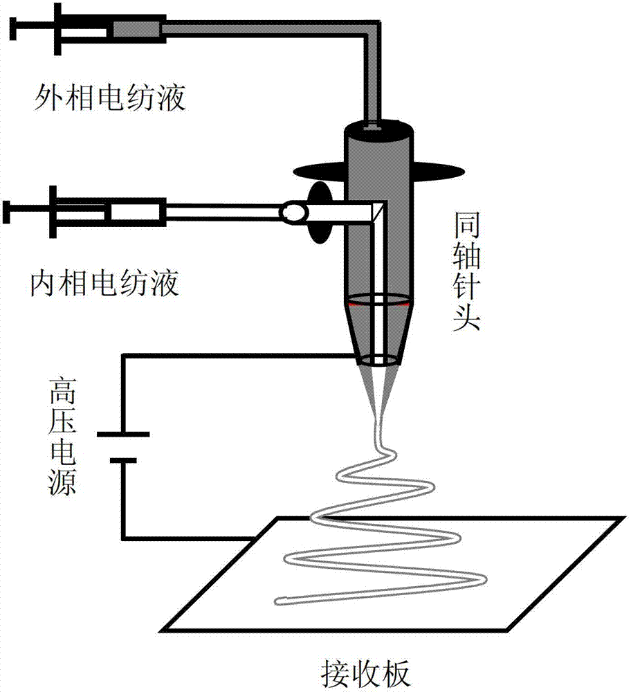 Preparation method for hollow polymer nanofibers