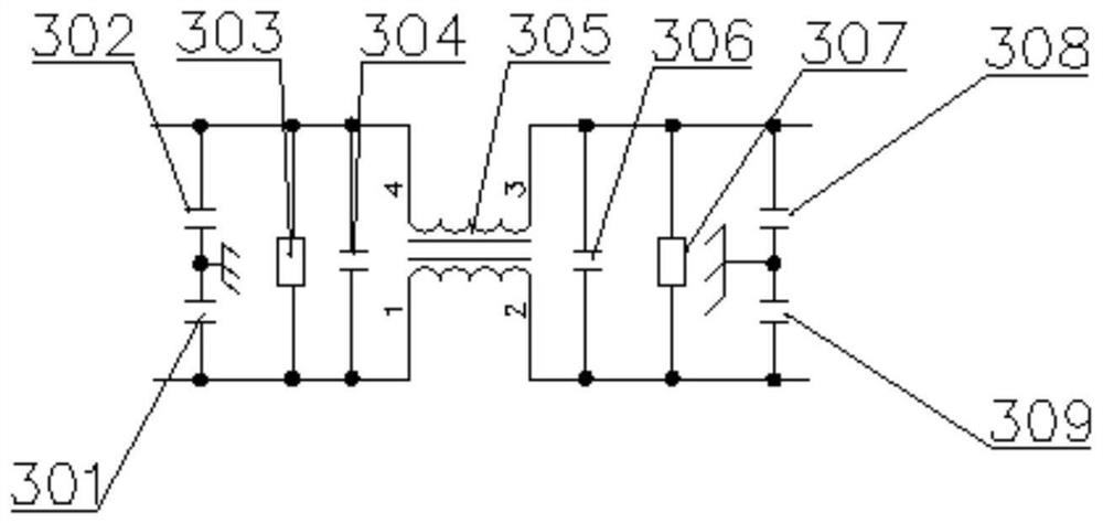Air conditioner emergency ventilation power supply circuit system