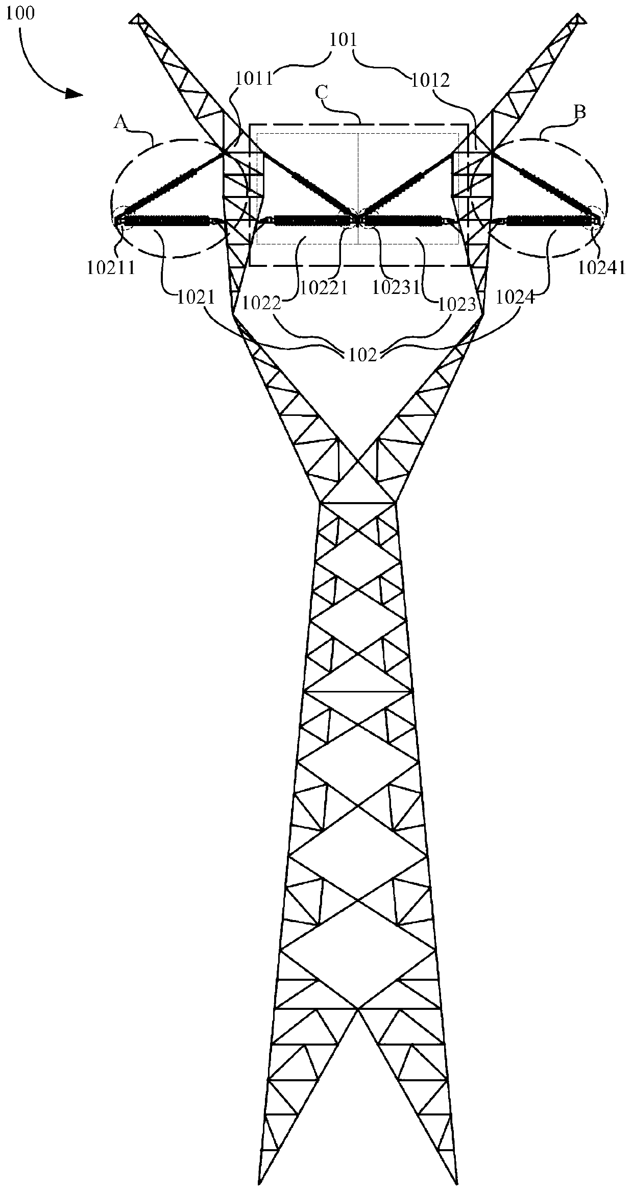 Cup type tower