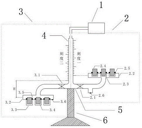 Soil saturation experiment and permeation experiment compound device