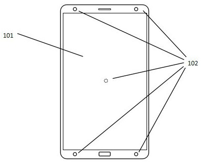 Method and device for controlling display state of touch screen control of mobile terminal