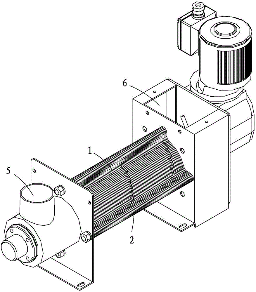 Spiral grille dewatering machine