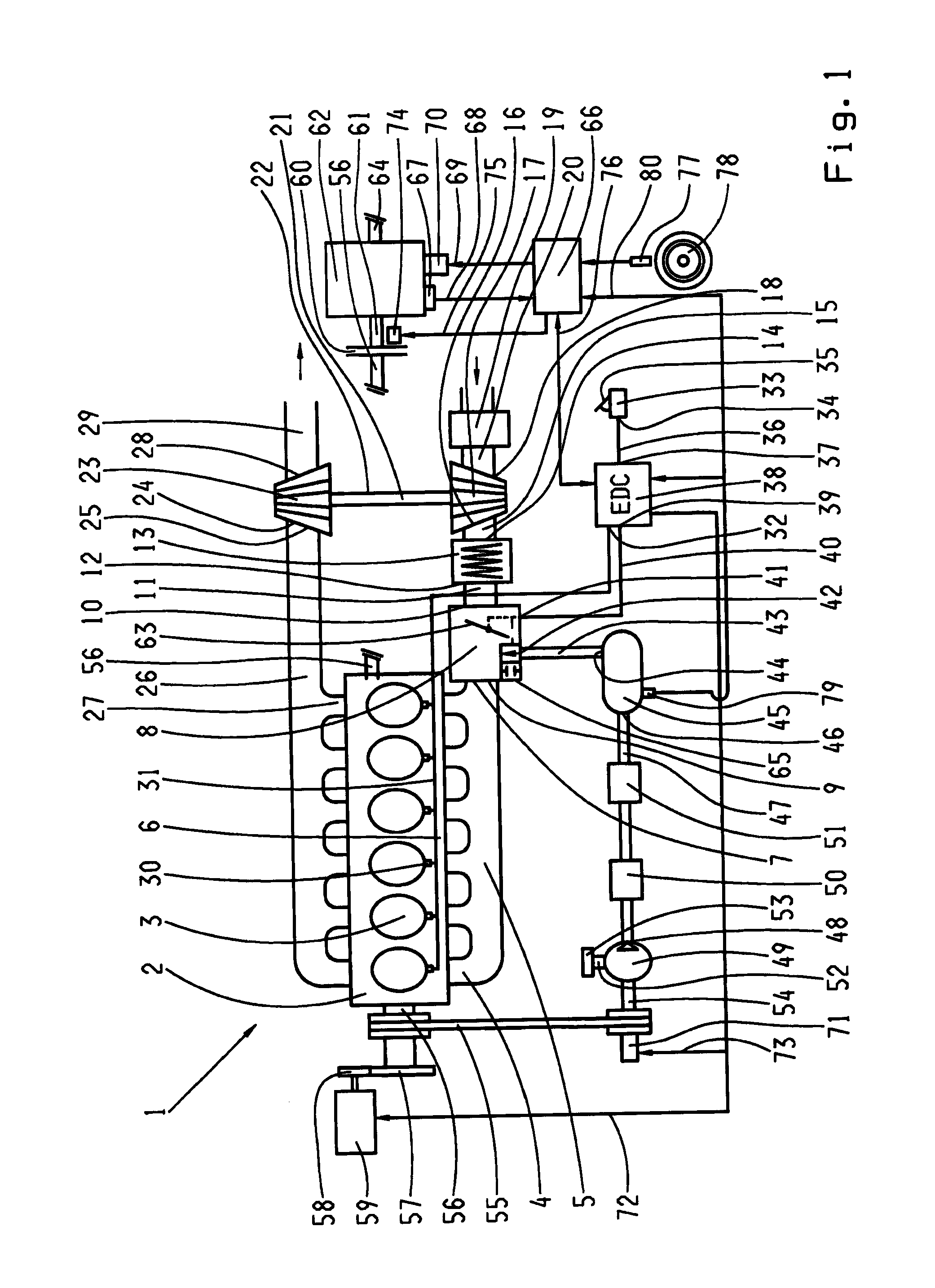 Method for controlling the compressed air supply of an internal combusion engine and transmission