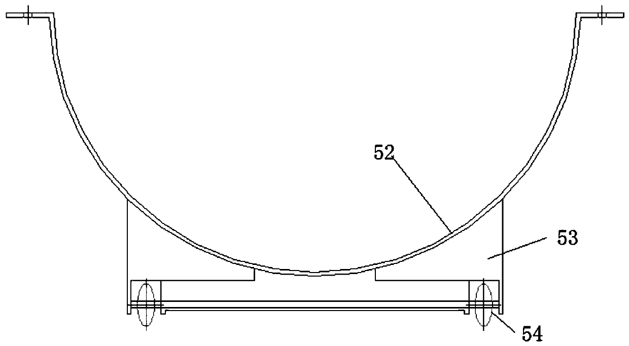Pipe laying construction method and system inside sleeve pipe based on wheel-rail type pipe hoop