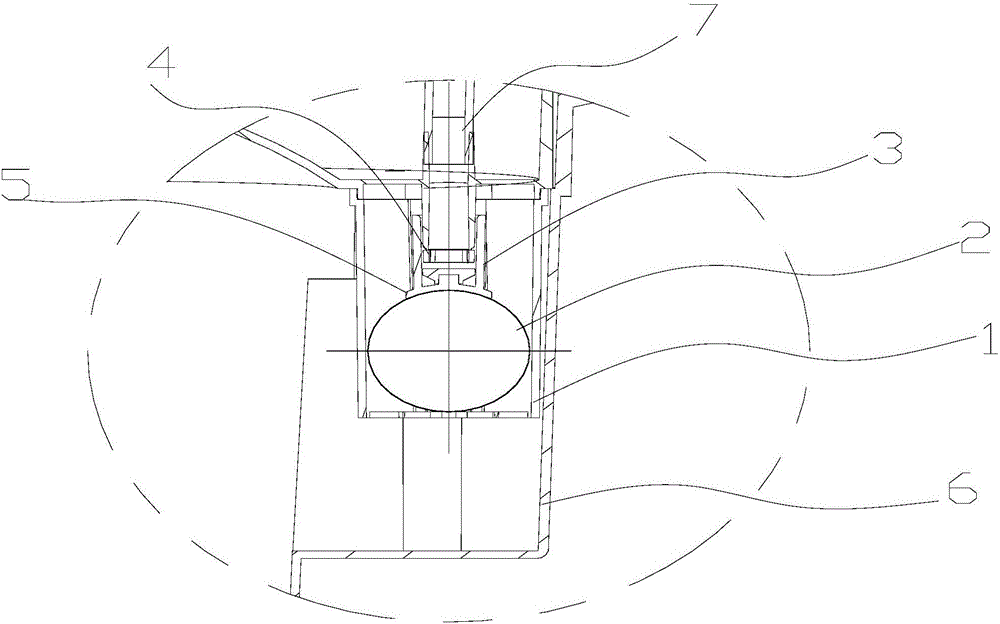 Floating ball valve structure