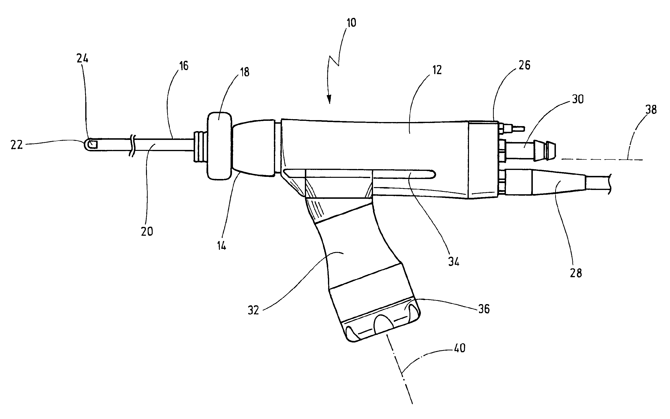 Medical instrument having a detachable handle