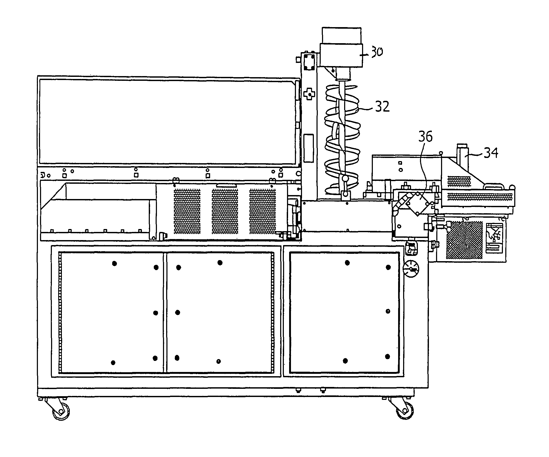 Venturi effect technology on a food product molding machine