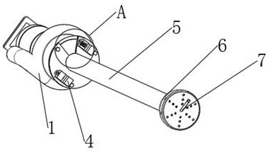 A water pump suction device for pumping water inside the bearing platform