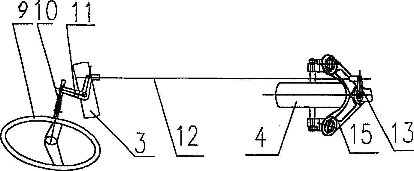 Front control type motor tricycle