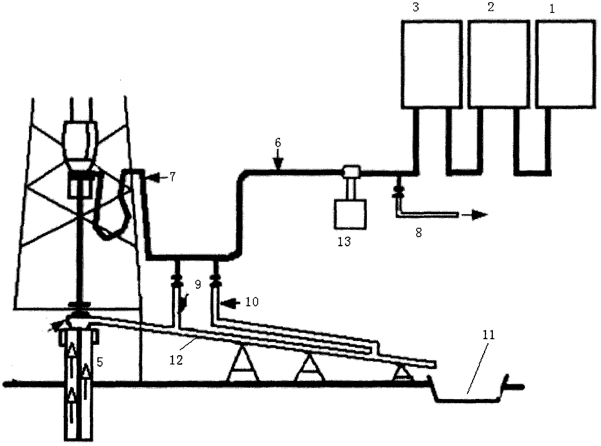 Nitrogen well-drilling method in well-drilling field