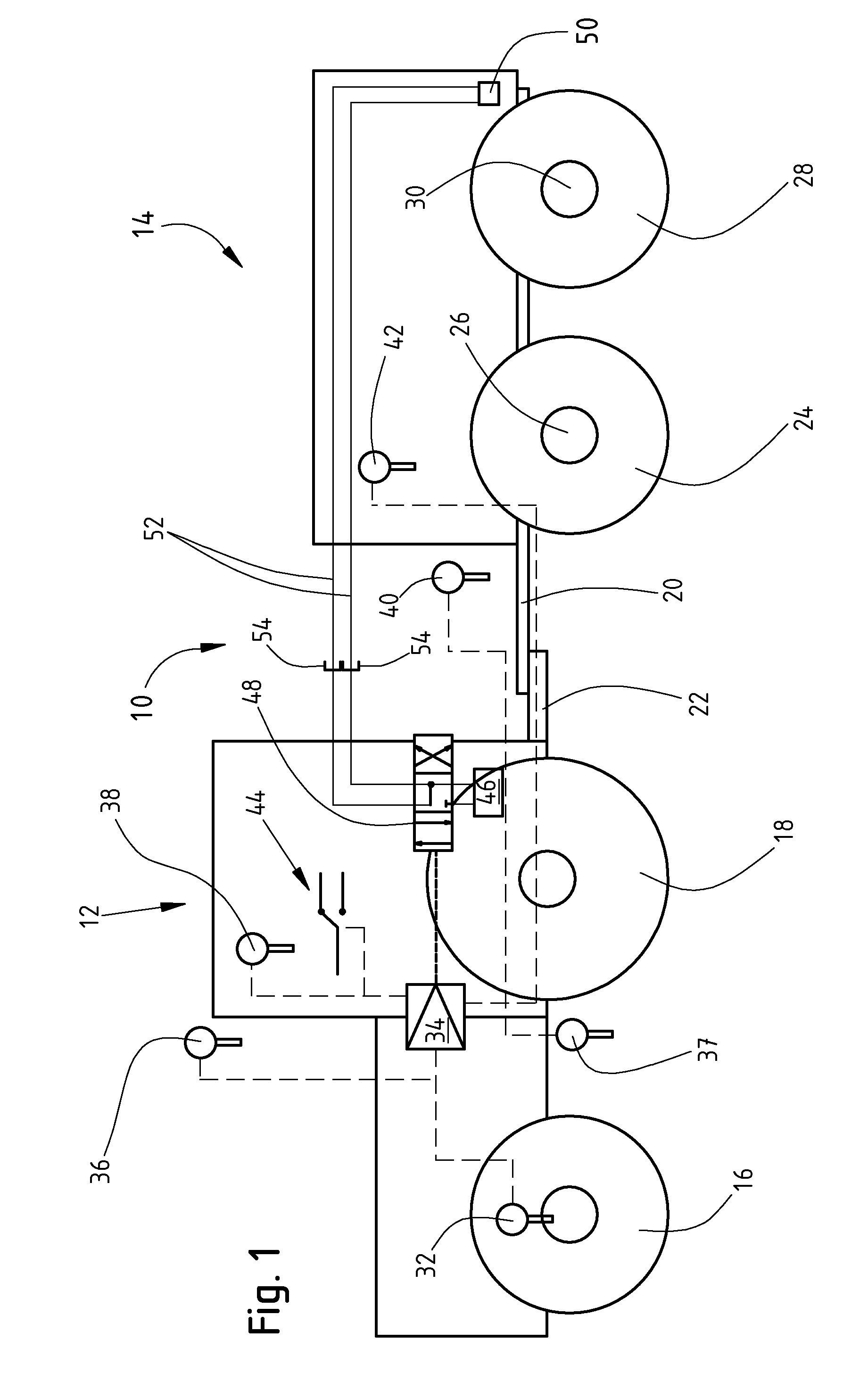 Implement/vehicle steering control system and method