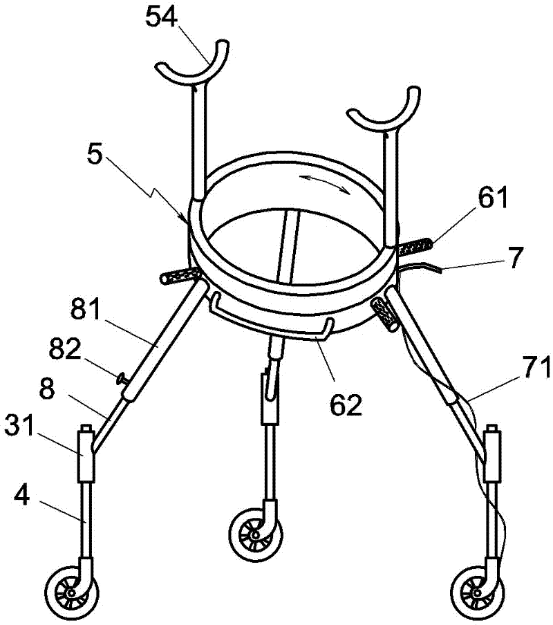 Walking device for hemiplegic patients