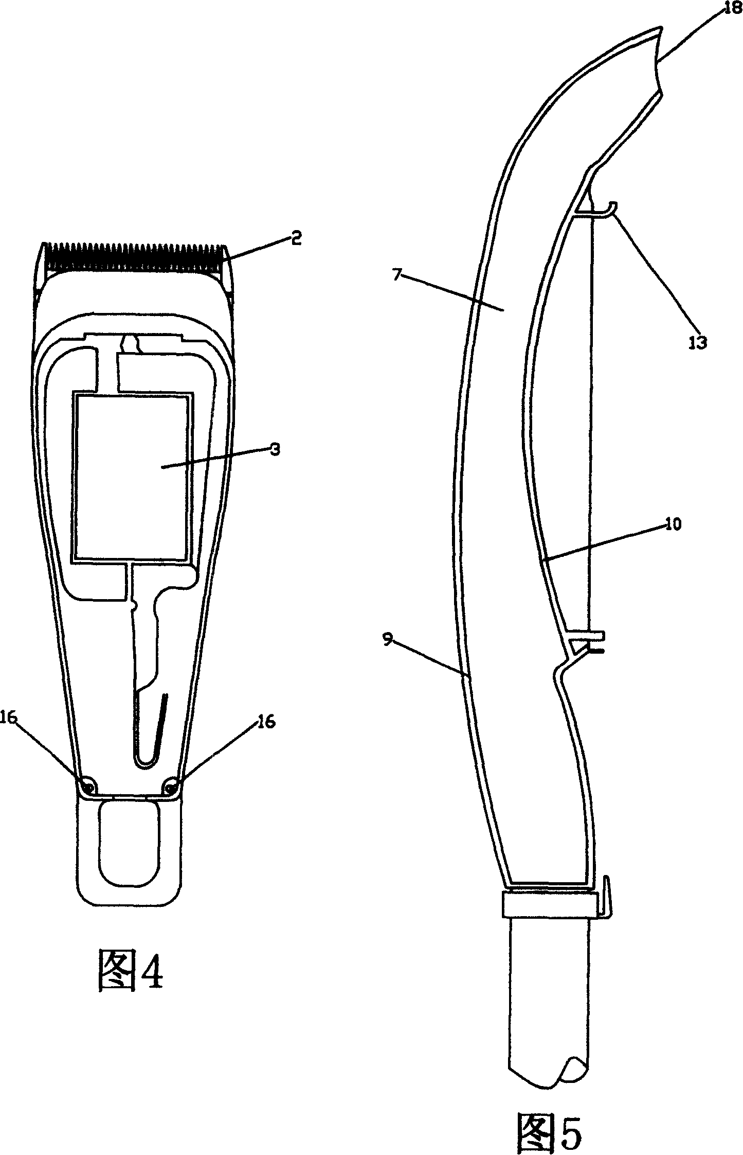 Power-driven hair clipper capable of attracting hair