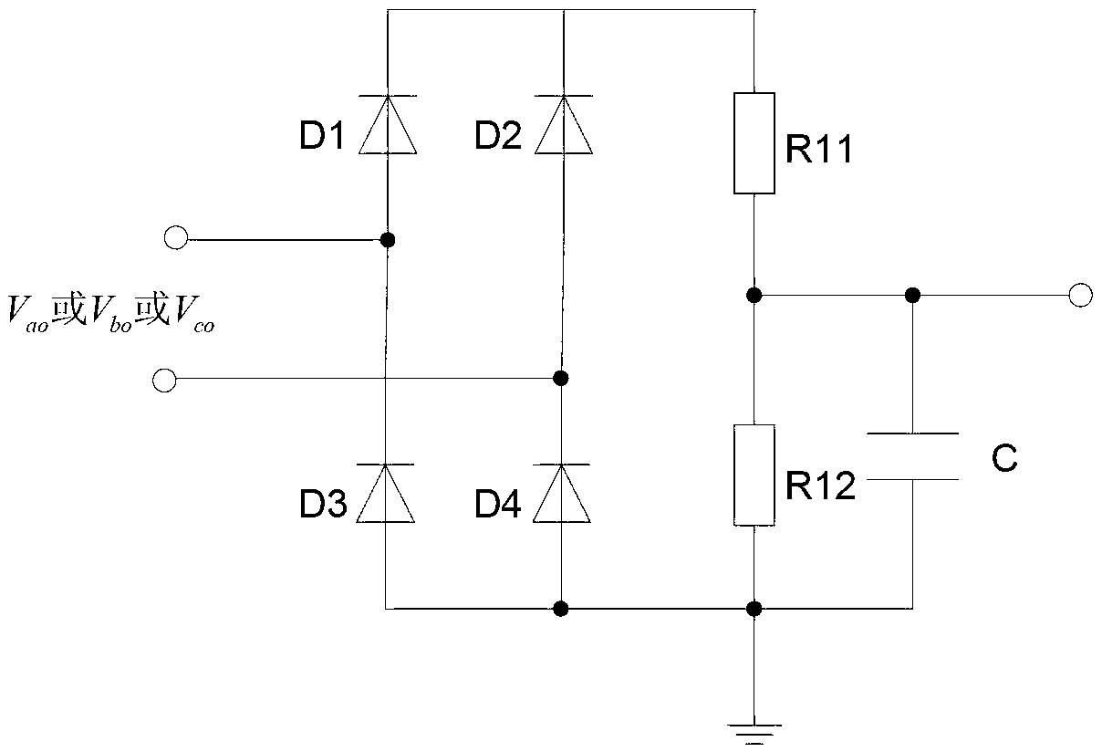 Device open-circuit fault diagnosis circuit for diode neutral point clamped (NPC) three-level inverter
