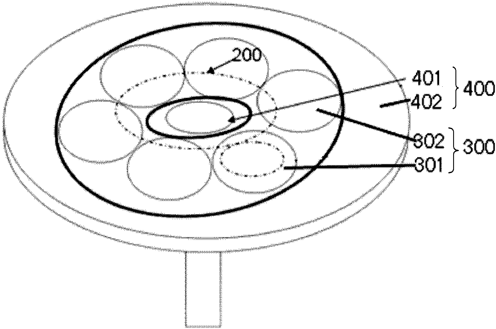 Planetary rotary tray device