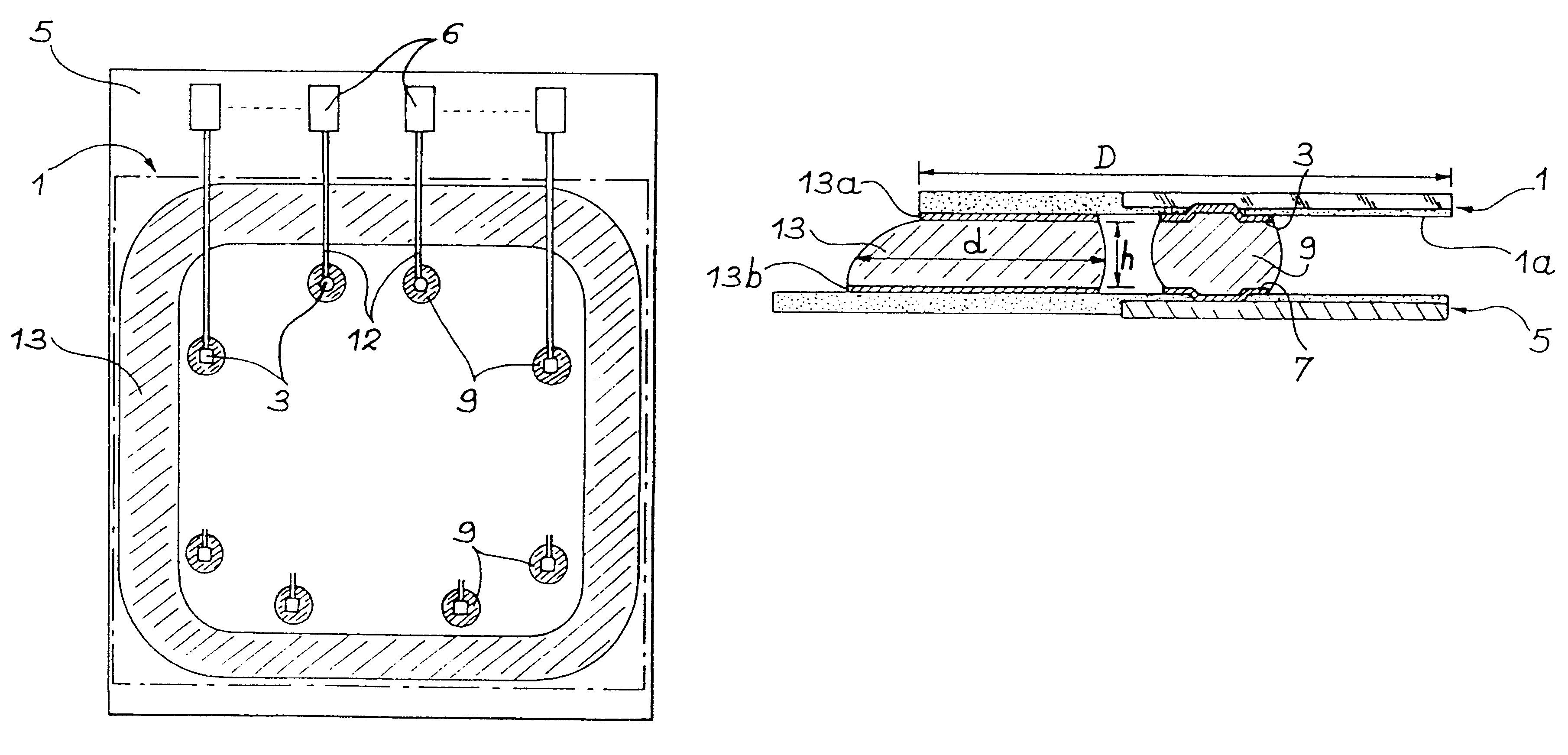 Process for producing a sealing and mechanical strength ring between a substrate and a chip hybridized by bumps on the substrate