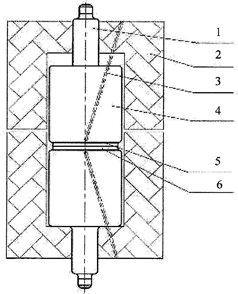 Method and device for preparing large-size bulk amorphous composite materials