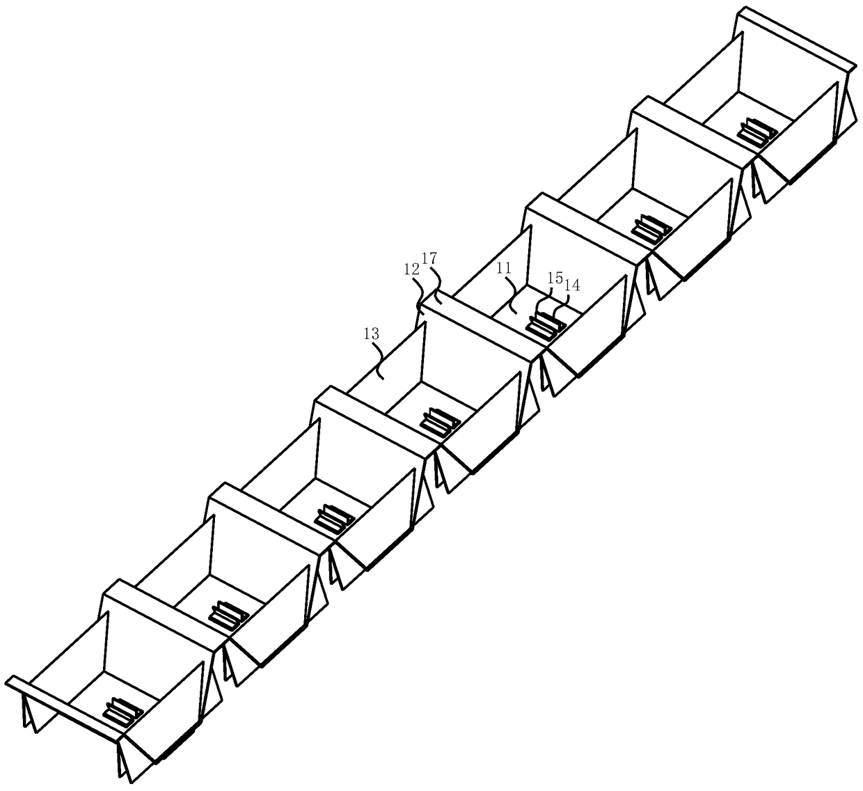 A combined light-cutting structure, led lamp and led lamp tube