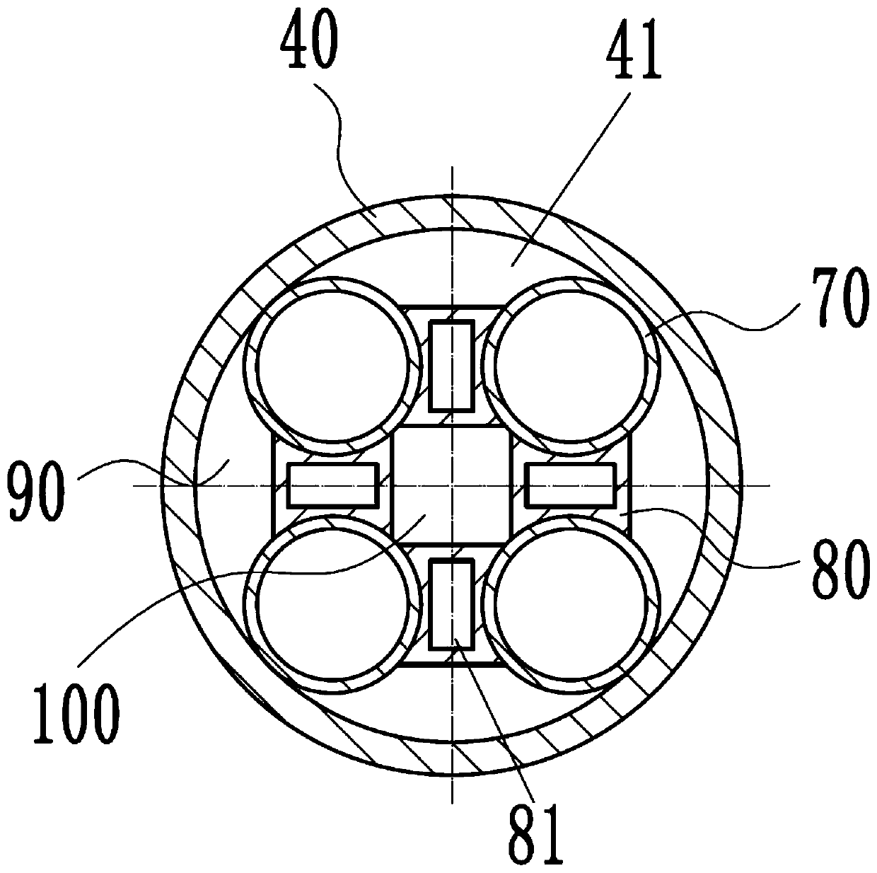 Exhaust system silencer for automobile