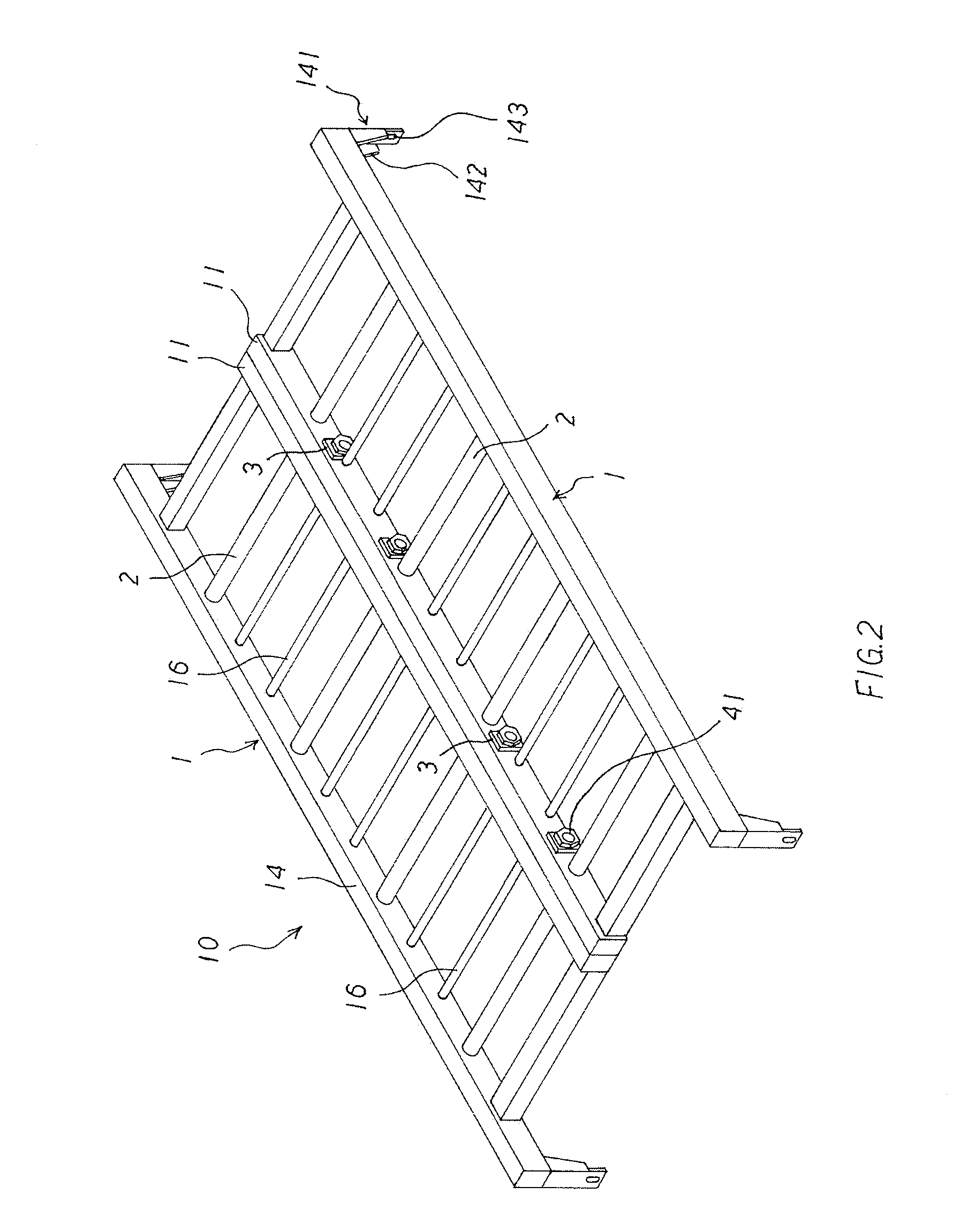 Bed panel structure