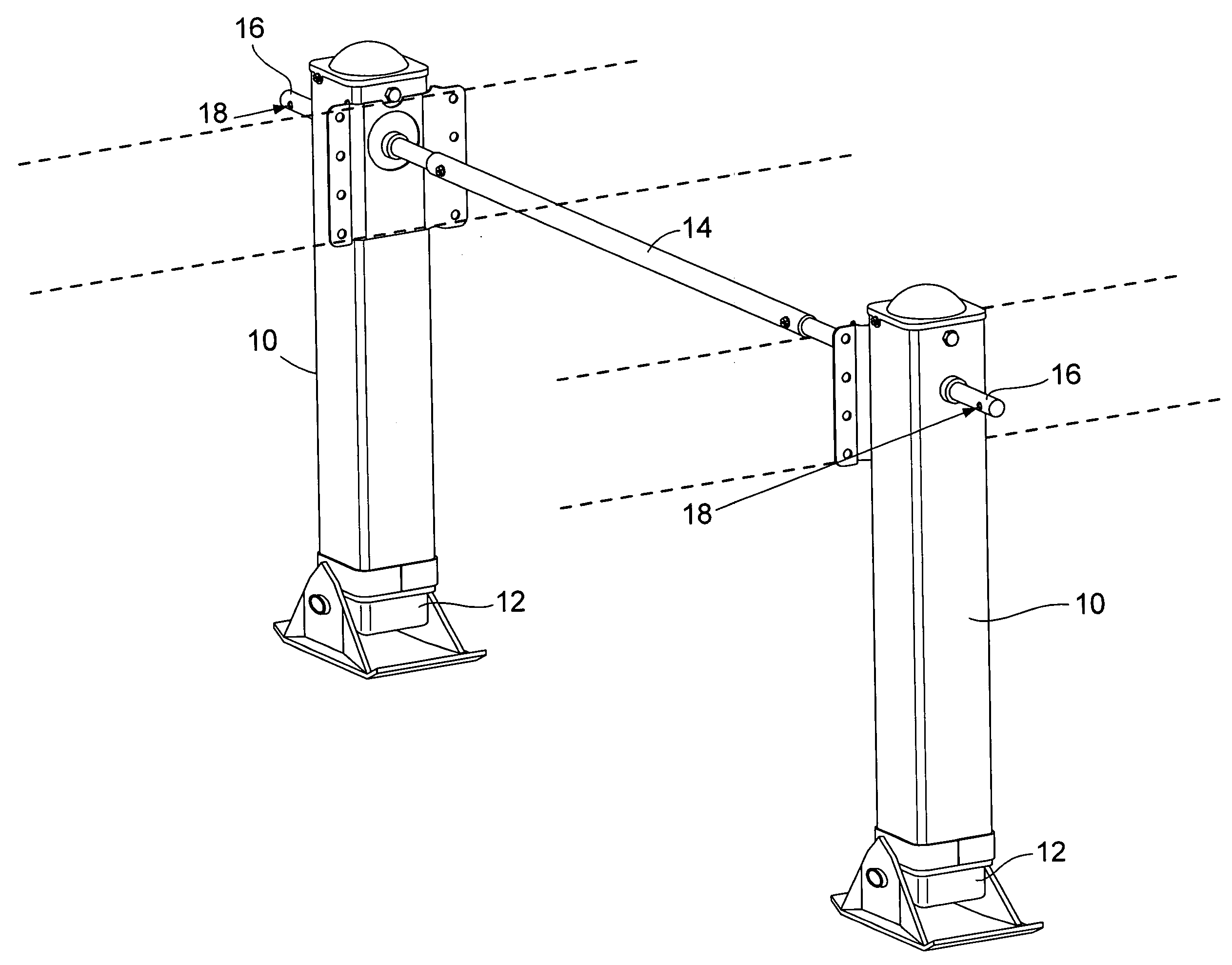 Speed crank locking device for trailer landing gear assembly