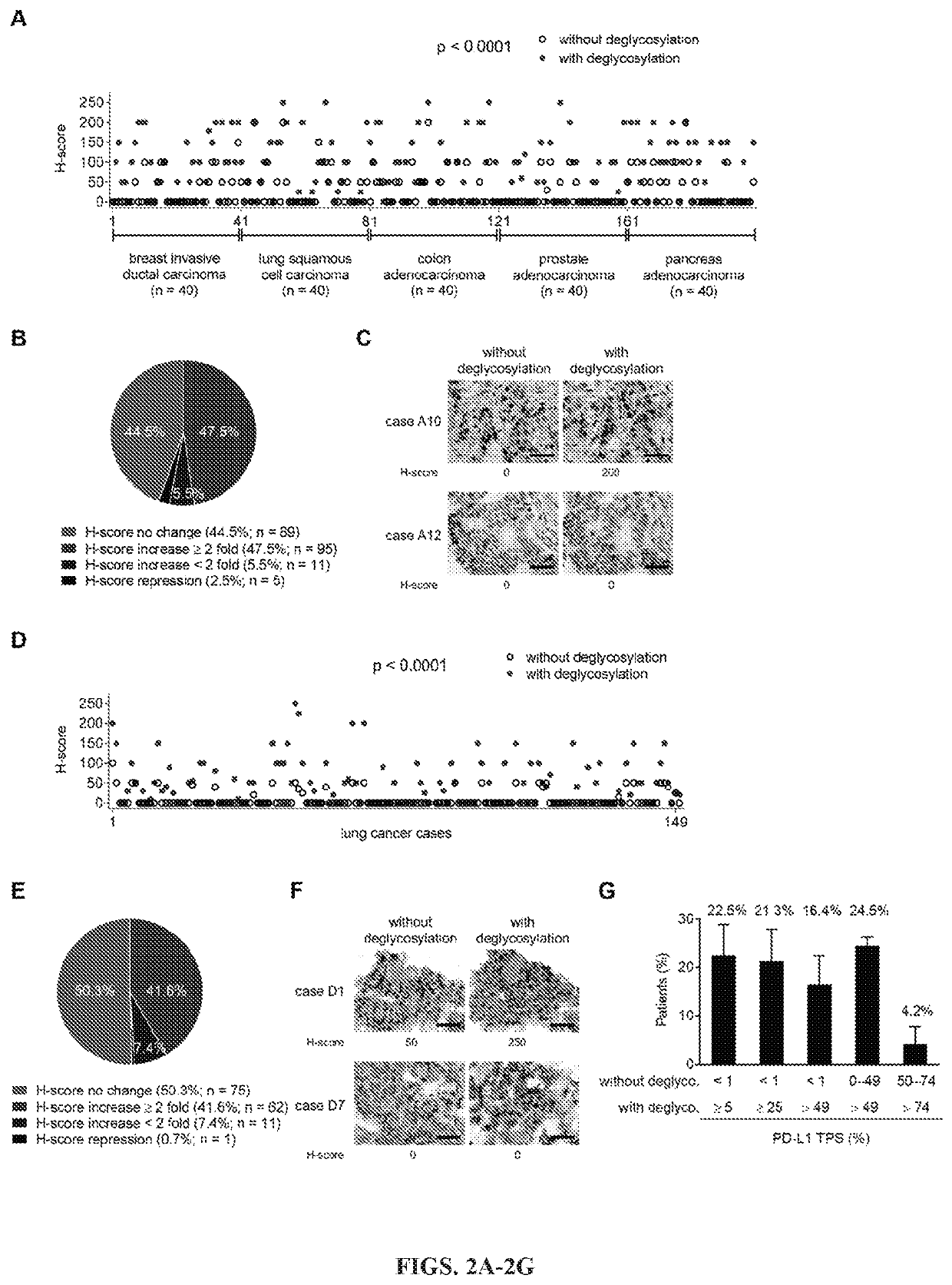 Detection of immune checkpoint molecules by deglycosylation