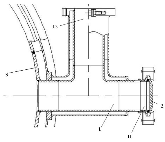 Pumping hole of crystal pulling furnace lower furnace chamber