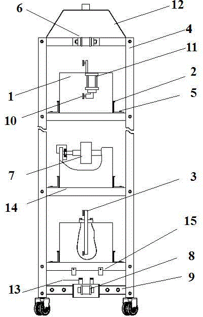 Spatial three-dimensional layout fast composite brush-plated diamond wire saw device