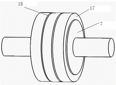 Spatial three-dimensional layout fast composite brush-plated diamond wire saw device