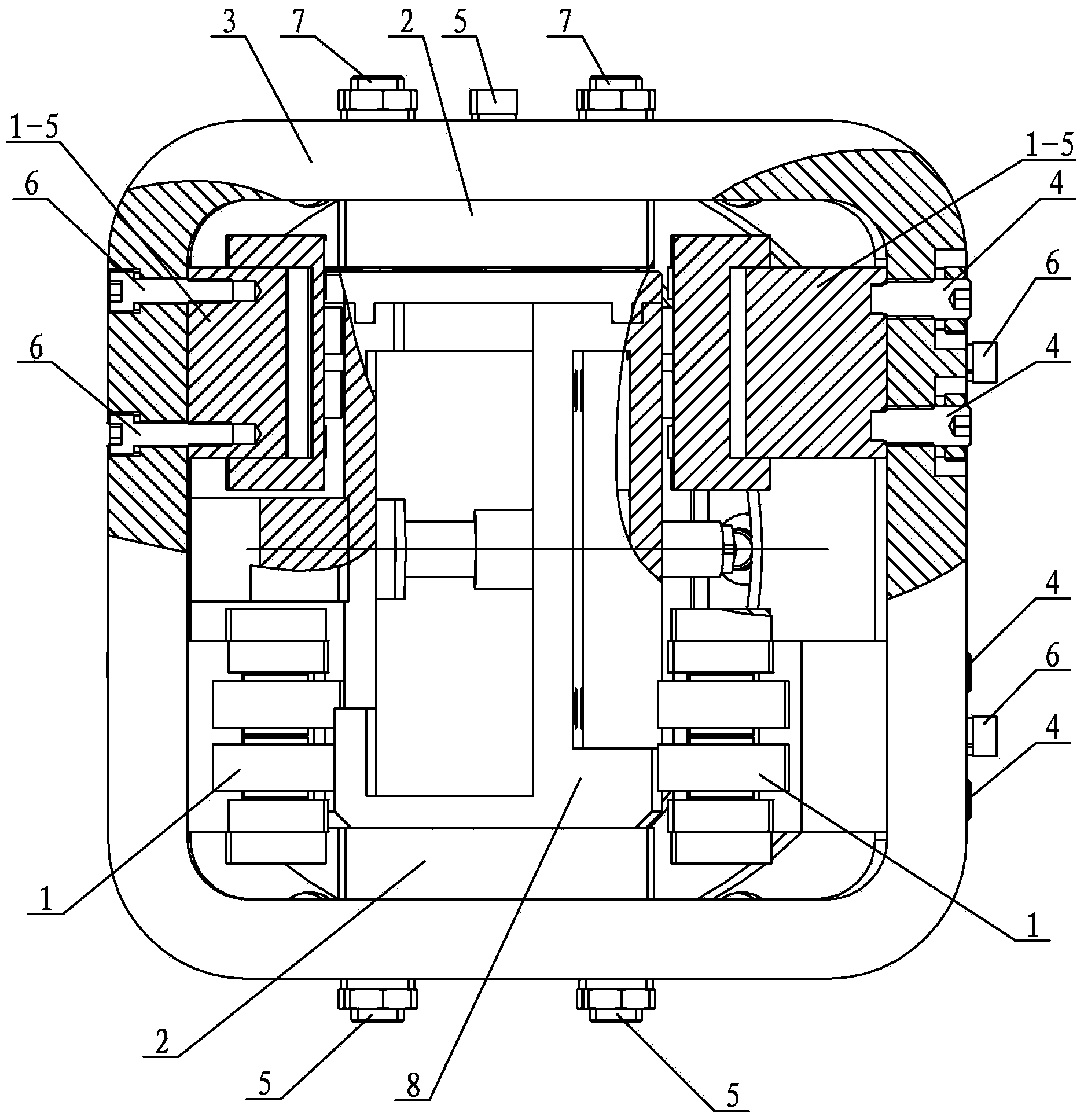 Multipoint floating supporting device