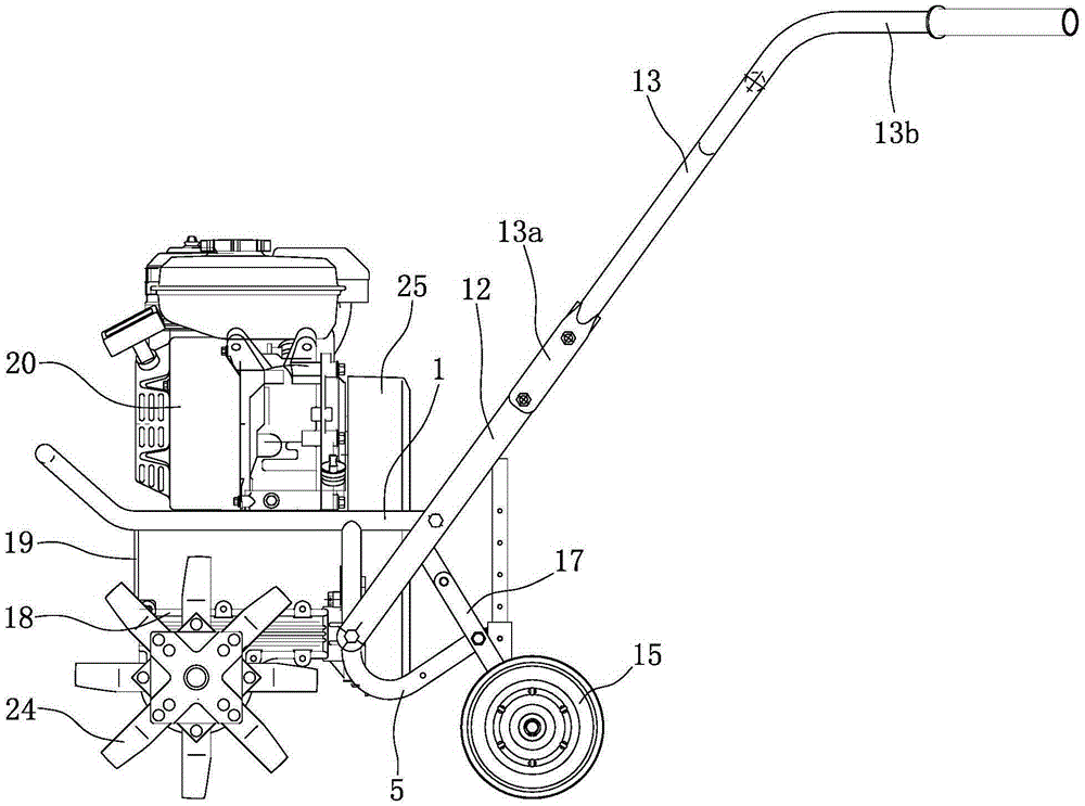 A portable tiller