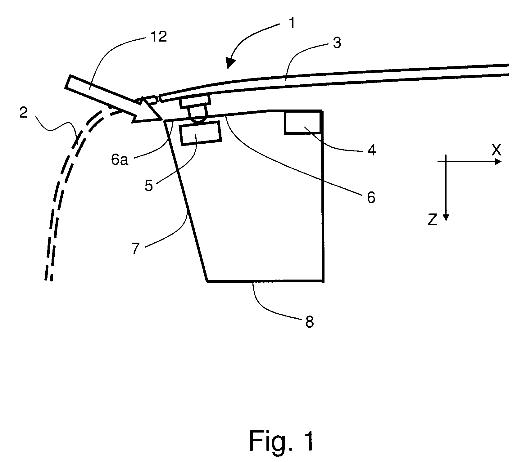 Engine compartment hood latch structure for a motor vehicle
