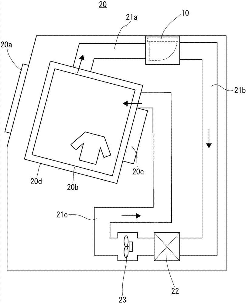 Filter cleaning device and drier