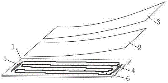 Intelligent heating floor provided with graphene silica gel carbon fibers